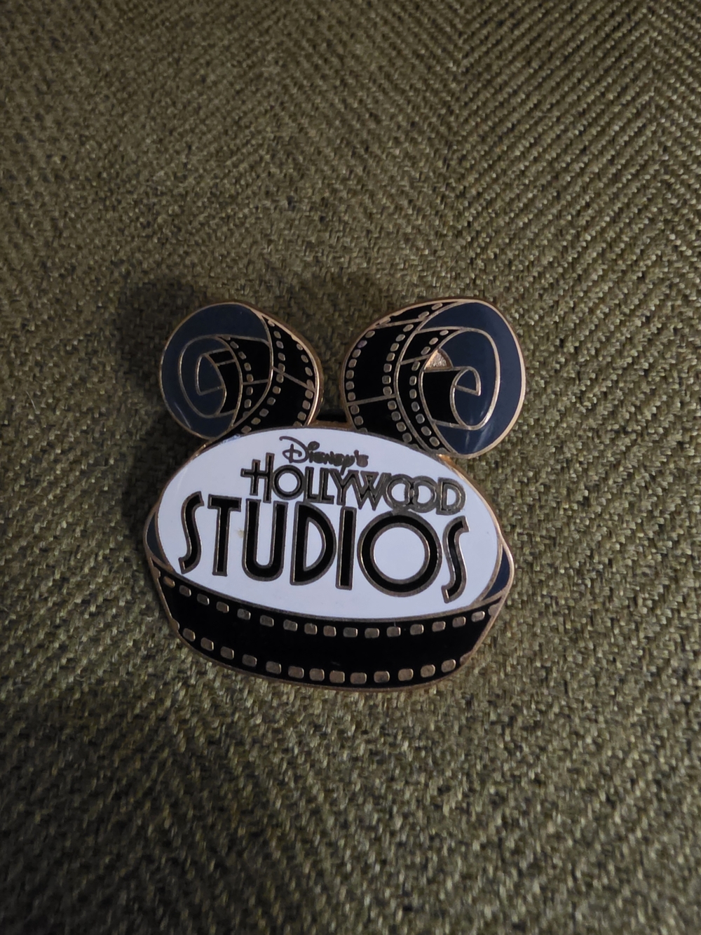 Disney Hollywood Studios Black & White Enamel Trading Pin